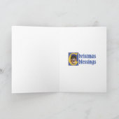 中世の出生とコルギのクリスマスカード カード (内部)