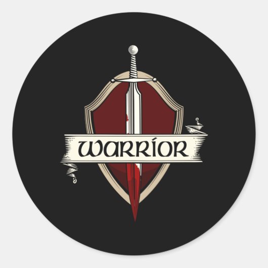 中世の刀剣戦 ラウンドシール (正面)