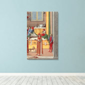 中世の切断シーン キャンバスプリント (インサイチュ (ウッドフロア))