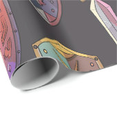 中世の剣と盾の包装紙 ラッピングペーパー (ロールコーナー)