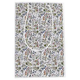 中世の動物のアワフルーア白抱き枕 ミディアムペーパーバッグ