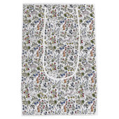 中世の動物のアワフルーア白抱き枕 ミディアムペーパーバッグ (裏面)