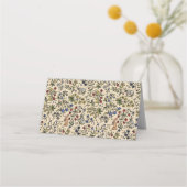 中世の動物の折り畳み座席表 プレイスカード (裏面)