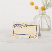 中世の動物の折り畳み座席表 プレイスカード (正面)