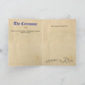 中世の動物の新郎新婦の結婚式プログラム プログラム (内部)