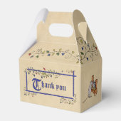 中世の動物の結婚式の引き出物箱 フェイバーボックス (裏面サイド)