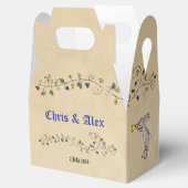 中世の動物の結婚式の引き出物箱 フェイバーボックス (オープン)