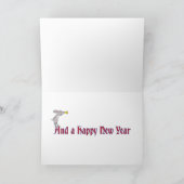 中世の動物クリスマスカード カード (内部)