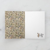 中世の動物ダイヤ結婚モンドのアニバーサリーカード カード (内部)