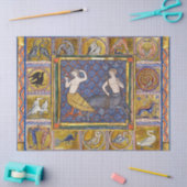 中世の動物,ハーピーとケンタウロス,森林動物 薄葉紙 (クラフト)