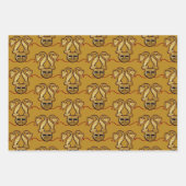 中世の包装紙 ラッピングペーパーシート (正面)