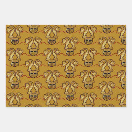 中世の包装紙 ラッピングペーパーシート