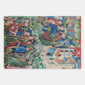 中世の包装紙 ラッピングペーパーシート (正面2)