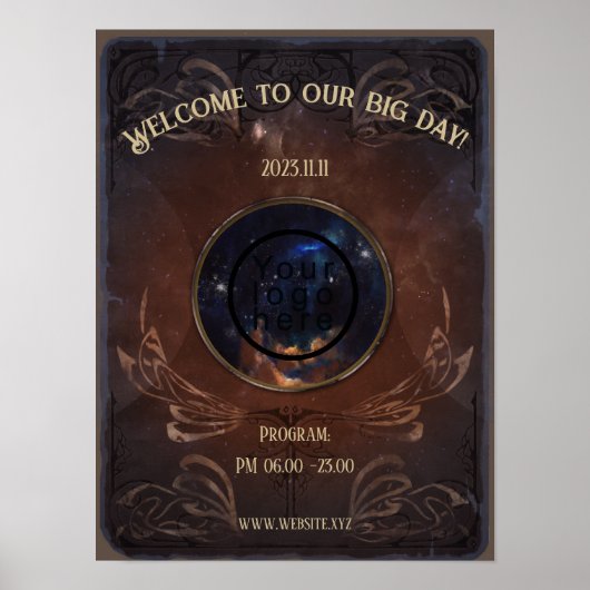 中世の古書魔術師ファンタジーイベント ポスター (正面)