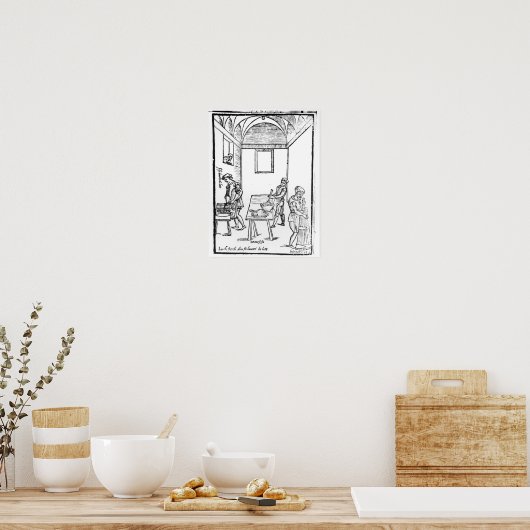 中世の台所 ポスター (キッチン)