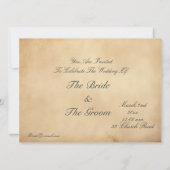 中世の吟遊詩人とリュート 招待状 (裏面)