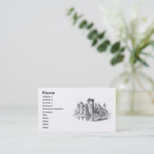 中世の城の名刺 名刺 (スタンド正面)