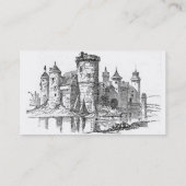 中世の城の名刺 名刺 (裏面)