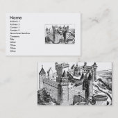 中世の城の名刺 名刺 (正面/裏面)