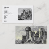 中世の城の名刺 名刺 (正面/裏面)