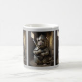 中世の城の守衛ラットマグ コーヒーマグカップ (中央)