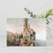 中世の城の結婚式招待状 招待状 (スタンド正面)