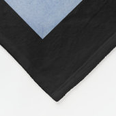 「中世の城の青」 フリースブランケット (角)