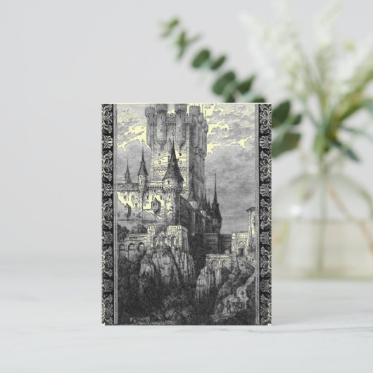 中世の城はがき ポストカード (スタンド正面)