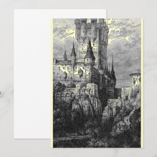 中世の城への招待 招待状 (正面/裏面)