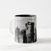 中世の城マグカップ ツートーンマグカップ (正面左)