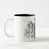 中世の城マグカップ ツートーンマグカップ (左)