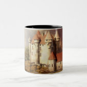 中世の城川走 ツートーンマグカップ (中央)