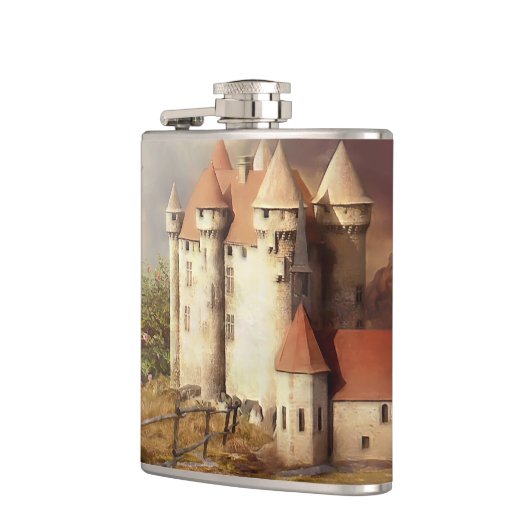 中世の城川走 フラスク (左)