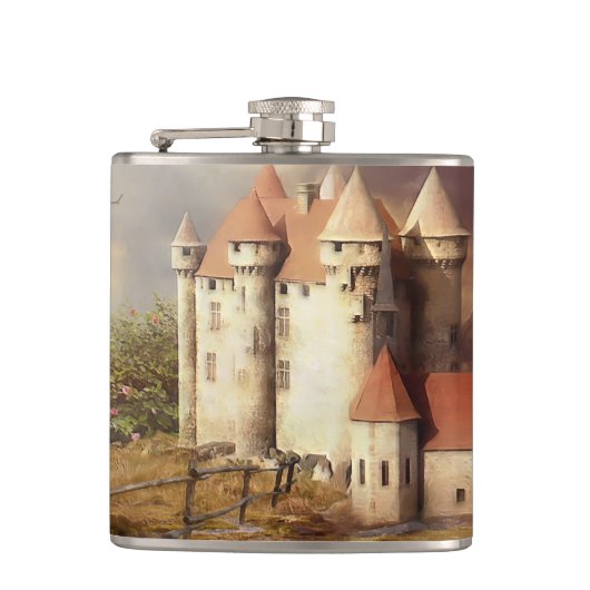 中世の城川走 フラスク (正面)