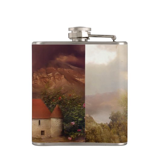 中世の城川走 フラスク (裏面)