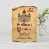 中世の城招待状 招待状 (スタンド正面)