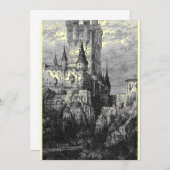 中世の城招待状 招待状 (正面/裏面)