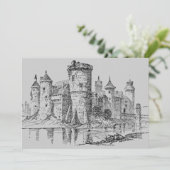 中世の城招待状 招待状 (スタンド正面)