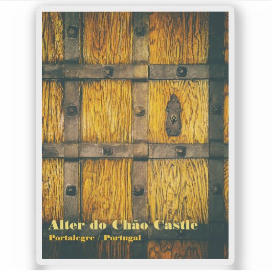 中世の城門が近い シール (正面)