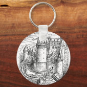 中世の城 キーホルダー (正面)
