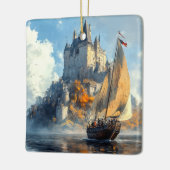 中世の城 セラミックオーナメント (左)