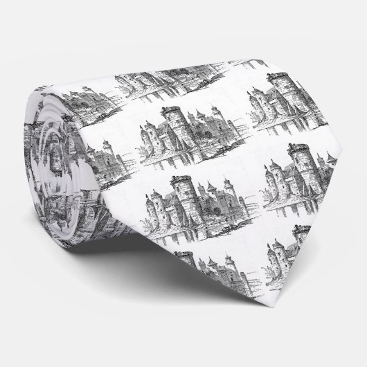 中世の城 ネクタイ (ロール)