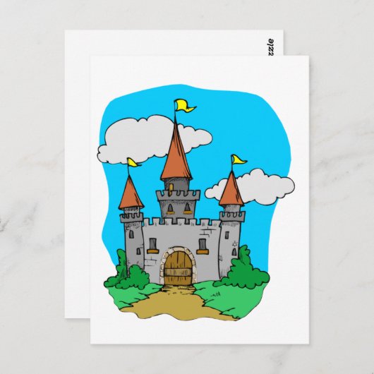 中世の城 ポストカード (正面/裏面)