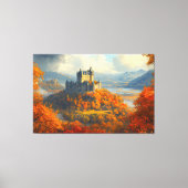 中世の城（丘） キャンバスプリント (正面)