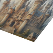 中世の城 – 夕暮れ時と大気 カッティングボード (角)