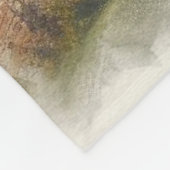 中世の城 – 山の谷 – 風景 フリースブランケット (角)