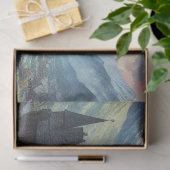 中世の城 – 山の谷 – 風景 薄葉紙 (ギフト)