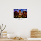 中世の城（2湖） ポスター (キッチン)