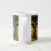 中世の墓真鍮ラビングナイト、レディと子供 ジャンボコーヒーマグカップ (裏面)