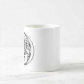 中世の太陽と月 コーヒーマグカップ (中央)